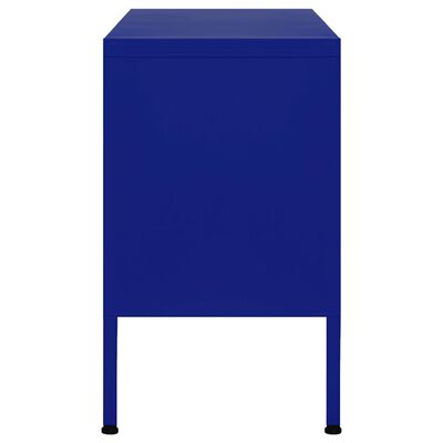 vidaXL Mueble para TV de acero azul marino 105x35x50 cm