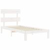 vidaXL Estructura cama sin colch&oacute;n madera maciza pino blanca 100x200cm