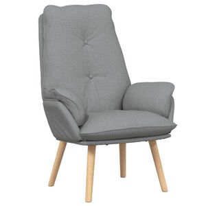 vidaXL sill&oacute;n Gris Claro 69 x 74 x 93 cm Tela y contrachapado