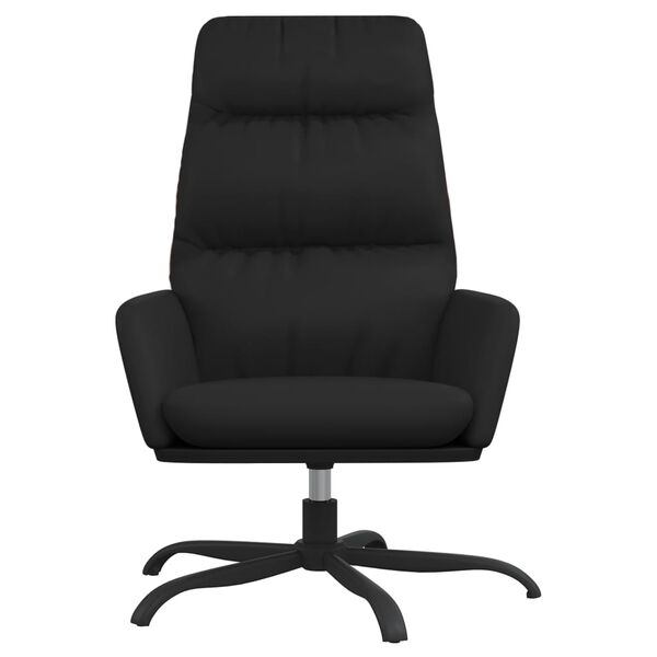 vidaXL Sill&oacute;n de relax de cuero sint&eacute;tico negro