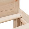 vidaXL Cama con cabecero sin colch&oacute;n madera maciza de pino 120x200 cm