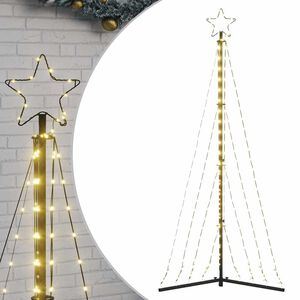 vidaXL &Aacute;rbol de Navidad LED 339 LEDs blanco c&aacute;lido 187 cm