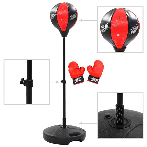 vidaXL Punching ball de boxeo para niños 87-120 cm