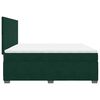 vidaXL Cama box spring con colch&oacute;n terciopelo verde oscuro 200x200 cm