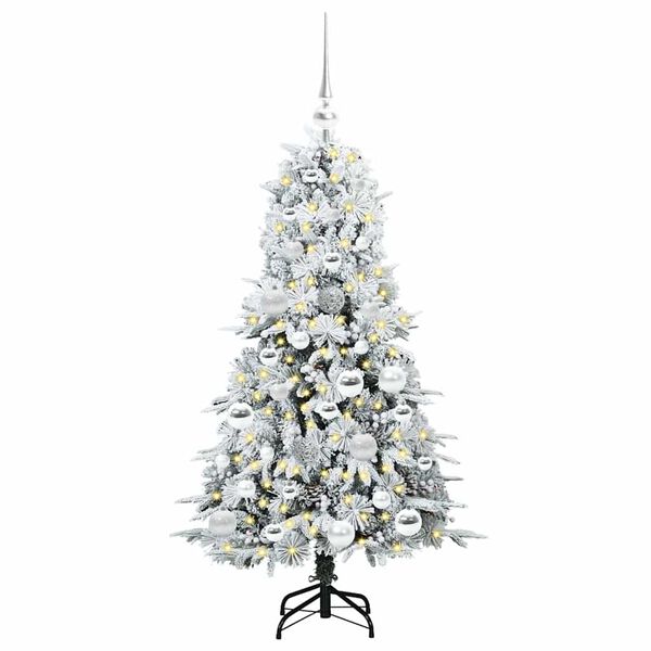 vidaXL Árbol de Navidad artificial con ramas articuladas Verde 120 cm