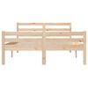 vidaXL Estructura de cama sin colch&oacute;n madera maciza 160x200 cm