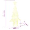 vidaXL Árbol de Navidad con 240 LED cálido 180 cm Acrílico