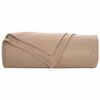 vidaXL Mantitas de Sof&aacute; 6 pcs Camel 210 x 140 cm Lana