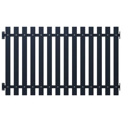 vidaXL Panel de valla acero recubrimiento polvo antracita 170,5x75 cm