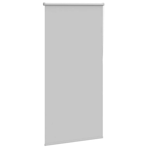 vidaXL Estor Enrollable Opaco gris claro 90x130 cm Tela Ancho 85,7 cm