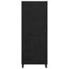 vidaXL Aparador alto con caj&oacute;n 2 pcs Roble Negro 69,5 x 34 x 180 cm
