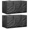 vidaXL Bolsas para cojines jard&iacute;n 2 uds polietileno negro 150x75x75 cm