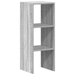 vidaXL Librer&iacute;a apilable madera contrachapada sonoma gris 30x30x80 cm