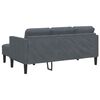 vidaXL Juego de Sofá 2 pcs Gris oscuro 173 x 131 x 67 cm Terciopelo
