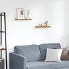vidaXL Estante de pared 2 pcs Beige 40 x 9 x 3 cm Madera de ingenier&iacute;a