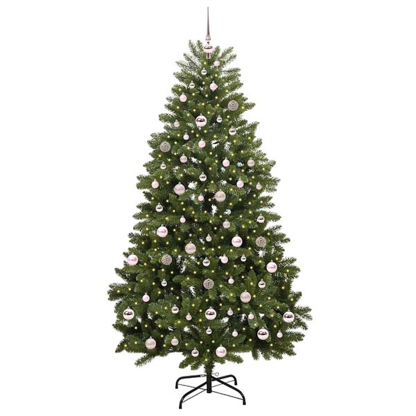 vidaXL &Aacute;rbol de Navidad artificial Verde 210 cm PVC y Metal