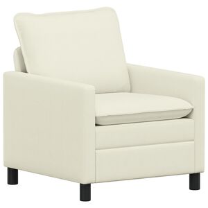 vidaXL Sof&aacute; Crema 76 x 81 x 87,5 cm Tela