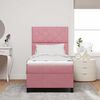 vidaXL Cama tipo Box Spring con colch&oacute;n Rosa 90 x 190 cm Terciopelo