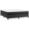 vidaXL Cama box spring con colch&oacute;n cuero sint&eacute;tico negro 160x200 cm