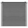 vidaXL Arriate de WPC gris 100x50x91 cm