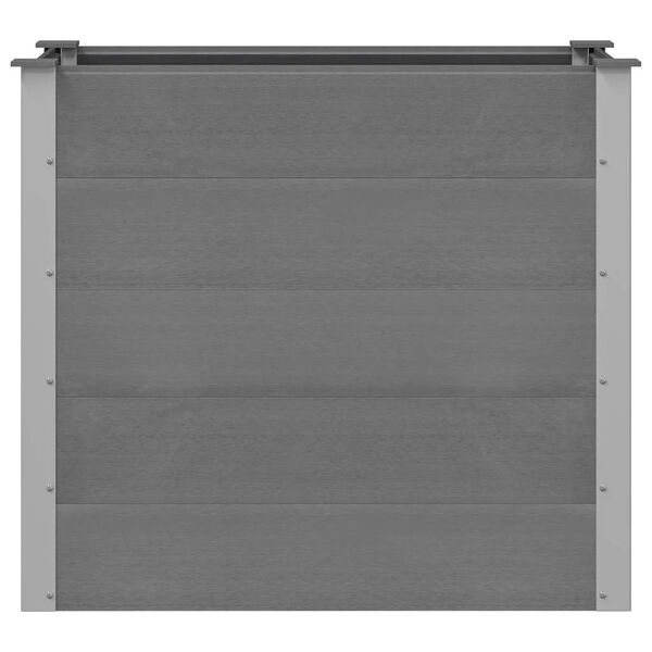 vidaXL Arriate de WPC gris 100x50x91 cm