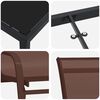 vidaXL Conjunto de Comedor de Jard&iacute;n 5 pcs Marr&oacute;n y Negro