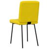 vidaXL Sillas de comedor 4 unidades terciopelo amarillo
