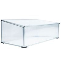 HI Invernadero de aluminio transparente 100x60x40 cm