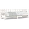 vidaXL Sof&aacute; cama extra&iacute;ble madera maciza de pino blanco 2x(90x190) cm