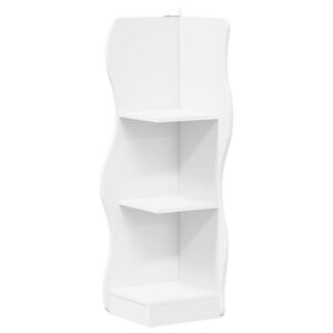 vidaXL Estante de esquina Blanco 34 x 33 x 102 cm Madera de ingenier&iacute;a