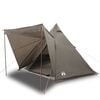 vidaXL Tienda de campa&ntilde;a familiar tipi 6 personas impermeable marr&oacute;n