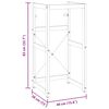 vidaXL Estructura de lavabo de hierro blanco 40x38x31 cm