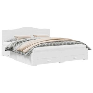 vidaXL Estructura de cama con caj&oacute;n 200 x 200 cm Madera de ingenier&iacute;a