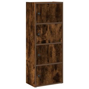 vidaXL Estanter&iacute;a de madera de ingenier&iacute;a roble ahumado 40x24x102 cm