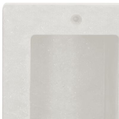 vidaXL Hornacina de ducha con 2 compartimentos blanco mate 41x51x10 cm