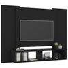 vidaXL Mueble de TV de pared madera contrachapada negro 120x23,5x90 cm