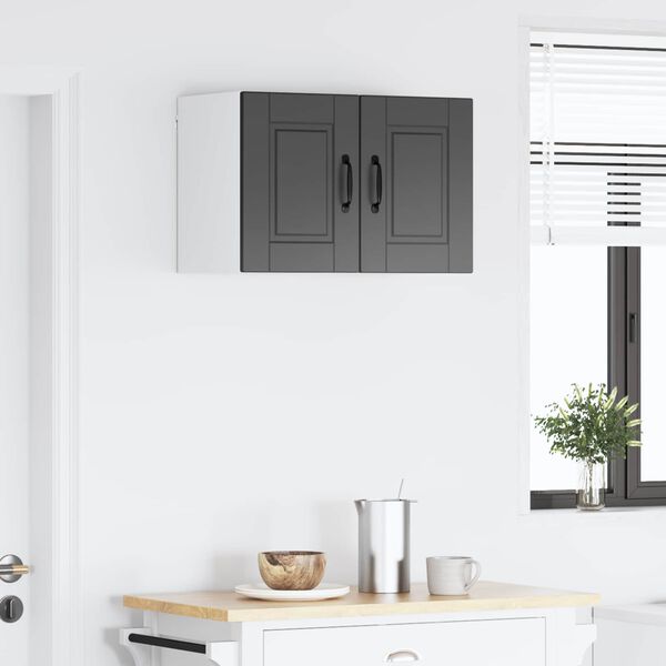 vidaXL Mueble de Cocina con estante 2 pcs Negro 30 x 31 x 40 cm