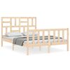 vidaXL Estructura de cama sin colch&oacute;n madera de pino maciza 120x200 cm