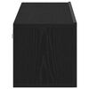 vidaXL Mueble de TV de madera de roble negro 120x30x30,5 cm