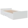 vidaXL Cama con cajones madera de ingenier&iacute;a blanca 75x190 cm