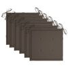 vidaXL Sillas de jard&iacute;n plegables 6 uds y cojines madera maciza acacia