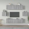 vidaXL Set de muebles para TV 6 pzas madera contrachapada gris Sonoma