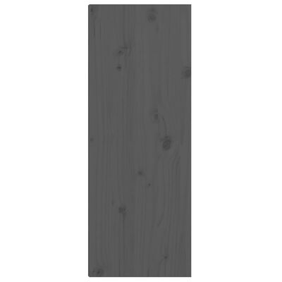 vidaXL Armario de pared de madera maciza de pino gris 30x30x80 cm