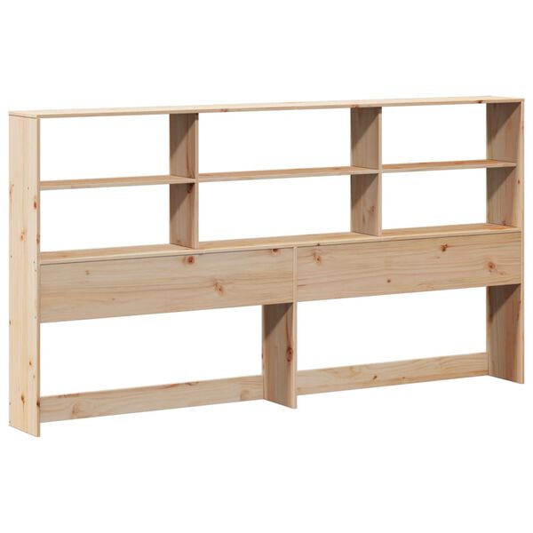 vidaXL Cabecero de cama con almacenaje madera maciza de pino 180 cm