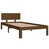 vidaXL Estructura cama sin colch&oacute;n madera pino marr&oacute;n miel 90x200 cm