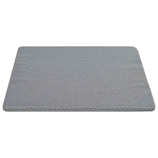 vidaXL Almohada en forma de cu&ntilde;a Liso Gris 69 x 64 x 19 cm