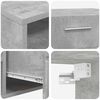 vidaXL Conjunto de mueble de TV con caj&oacute;n FLORIN Gris Concreto