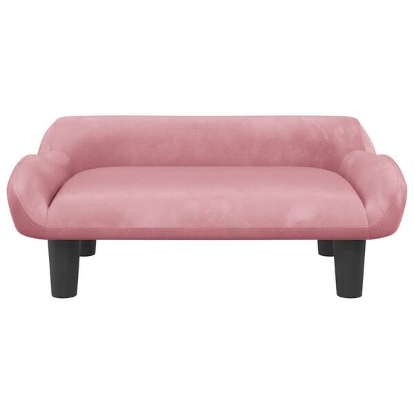 vidaXL Cama para perros de terciopelo rosa 70x40x24 cm
