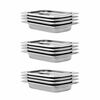 vidaXL Bandejas Gastronorm 12 unidades GN 1/4 40 mm acero inoxidable