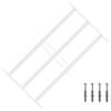 vidaXL Reja de Seguridad para Ventanas con 3 Barandas 3 pcs 43-74 cm